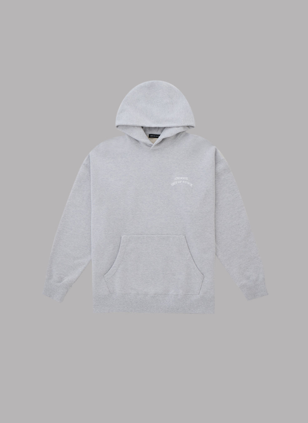 BASIC LOGO HOODIE - HEATHER GRAY