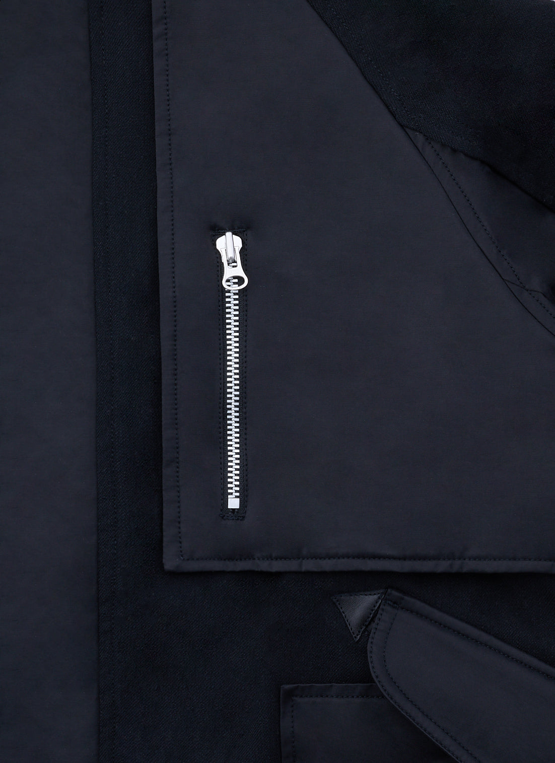 COMBINATION FLIGHT JACKET-BLACK