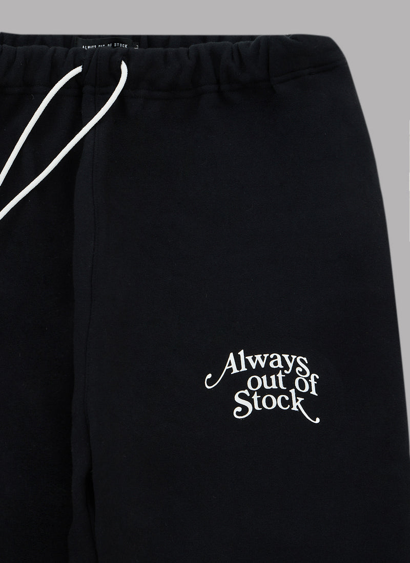 PLAY LOGO SWEAT PANTS-BLACK x WHITE