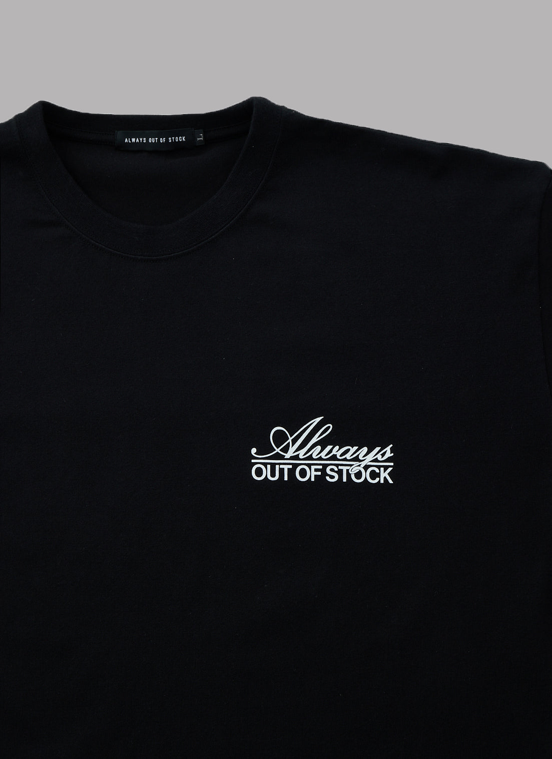 TRADITIONAL LOGO S/S TEE-BLACK