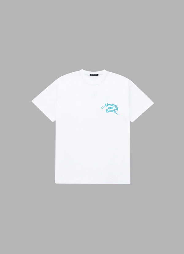 PLAY LOGO S/S TEE- WHITE 8th YEAR ANNIVERSARY