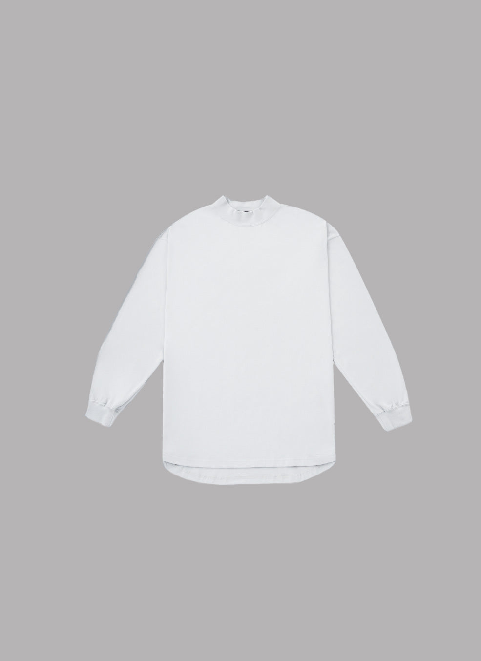MOCK NECK L/S TEE-WHITE – ALWAYS OUT OF STOCK