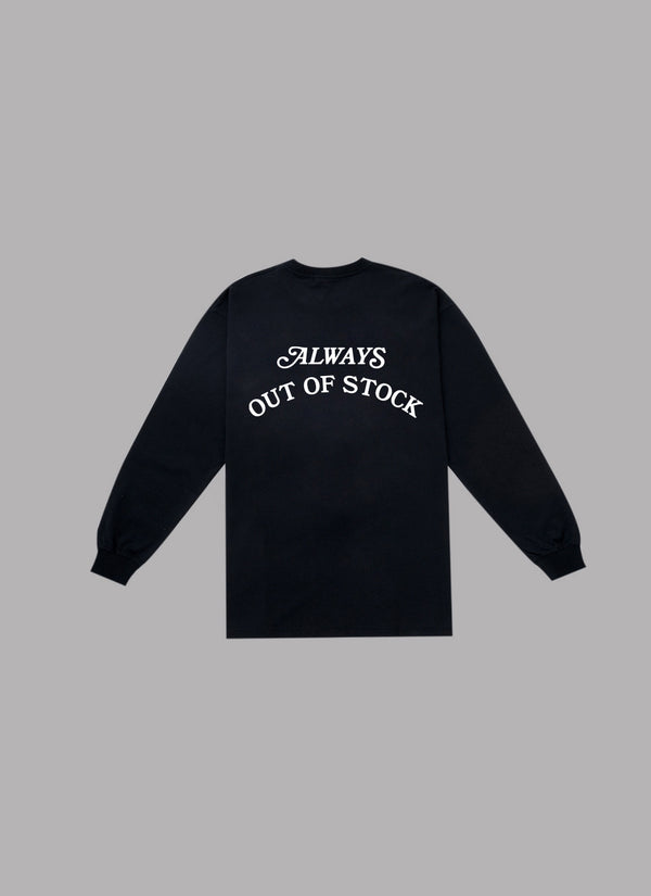 BASIC LOGO L/S TEE-BLACK