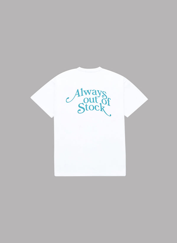 PLAY LOGO S/S TEE- WHITE 8th YEAR ANNIVERSARY