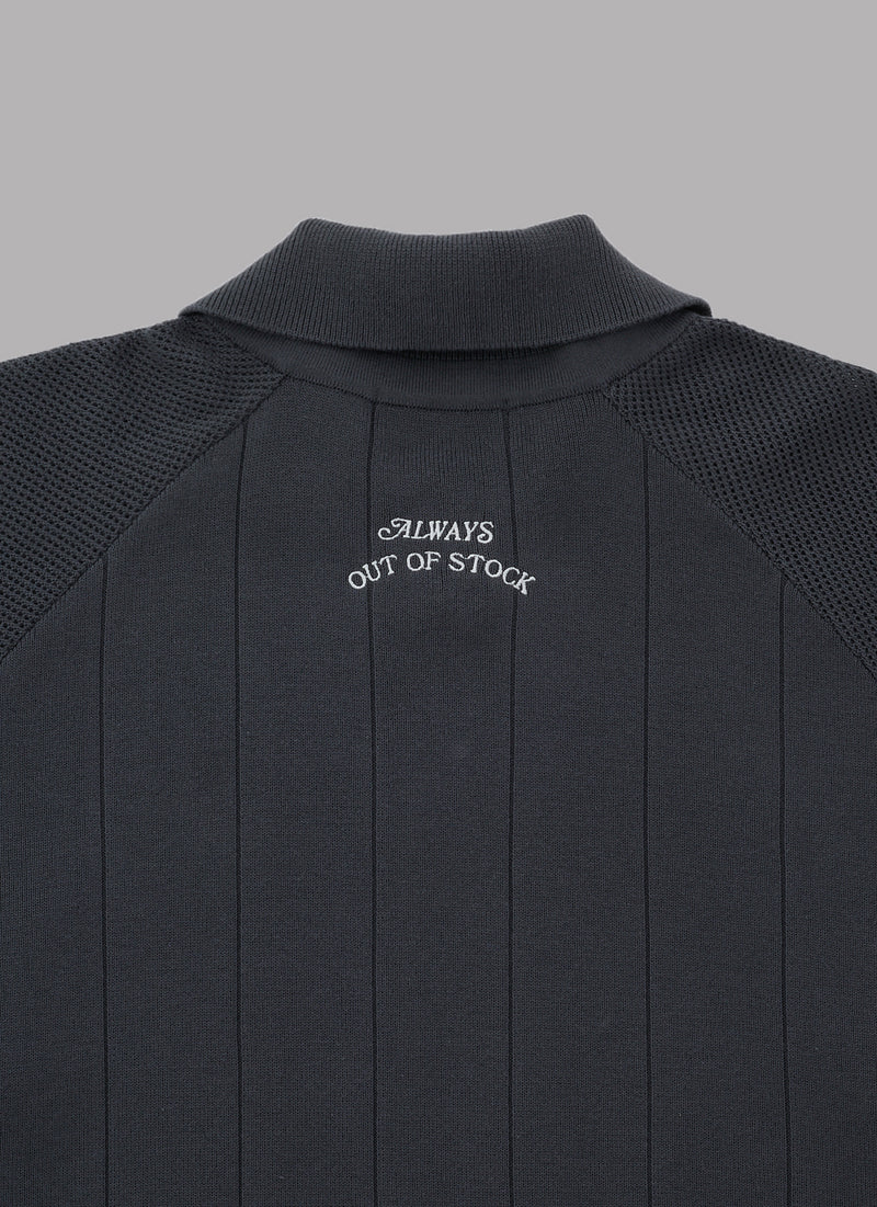 FOOTBALL KNIT SHIRT-DARK GRAY