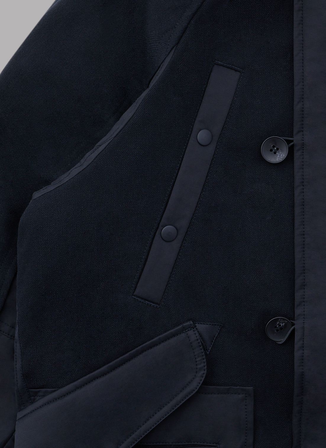 COMBINATION FLIGHT JACKET-BLACK