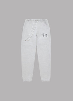 PLAY LOGO SWEAT PANTS-GRAY x BLACK