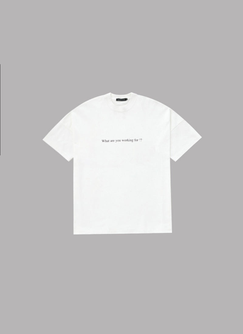 CASH BOX DROP S/S TEE-WHITE
