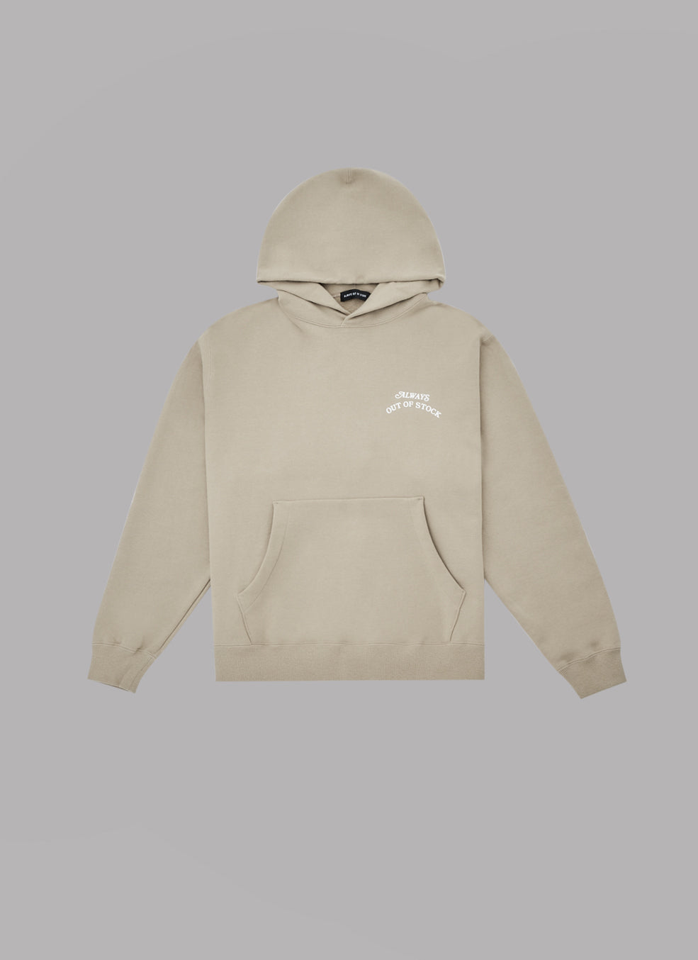 BASIC LOGO HOODIE - SILVER GRAY x OFF WHITE