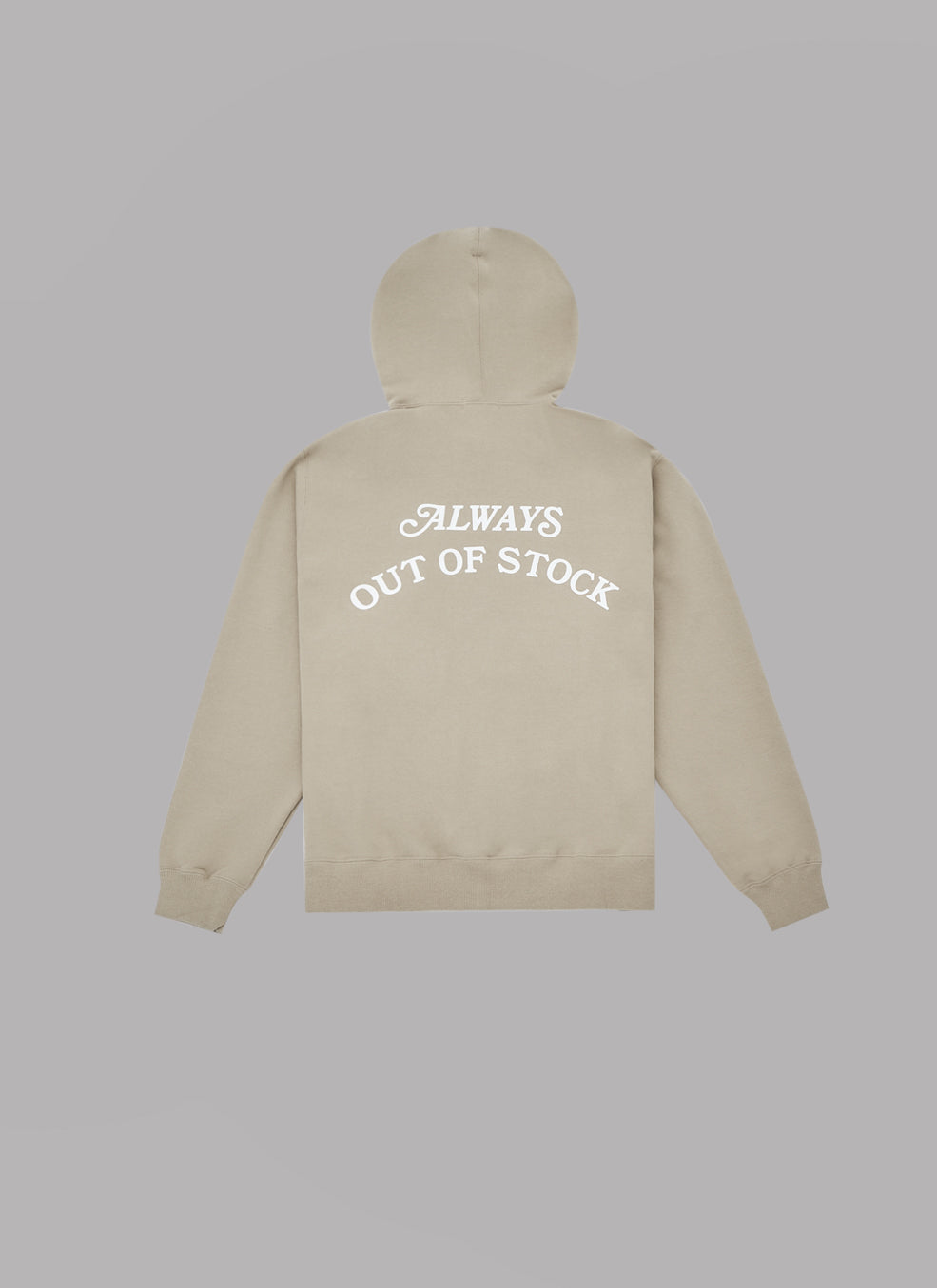 BASIC LOGO HOODIE - SILVER GRAY x OFF WHITE
