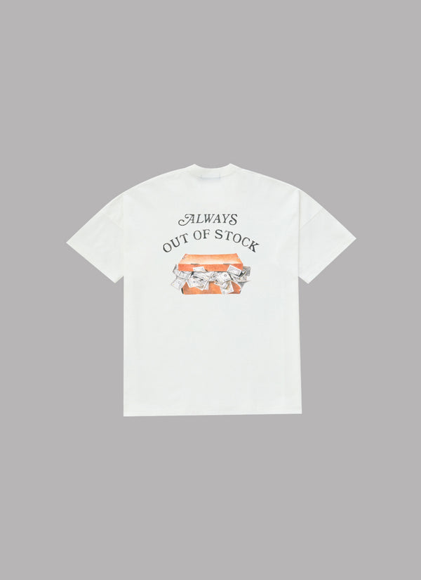 CASH BOX DROP S/S TEE-WHITE