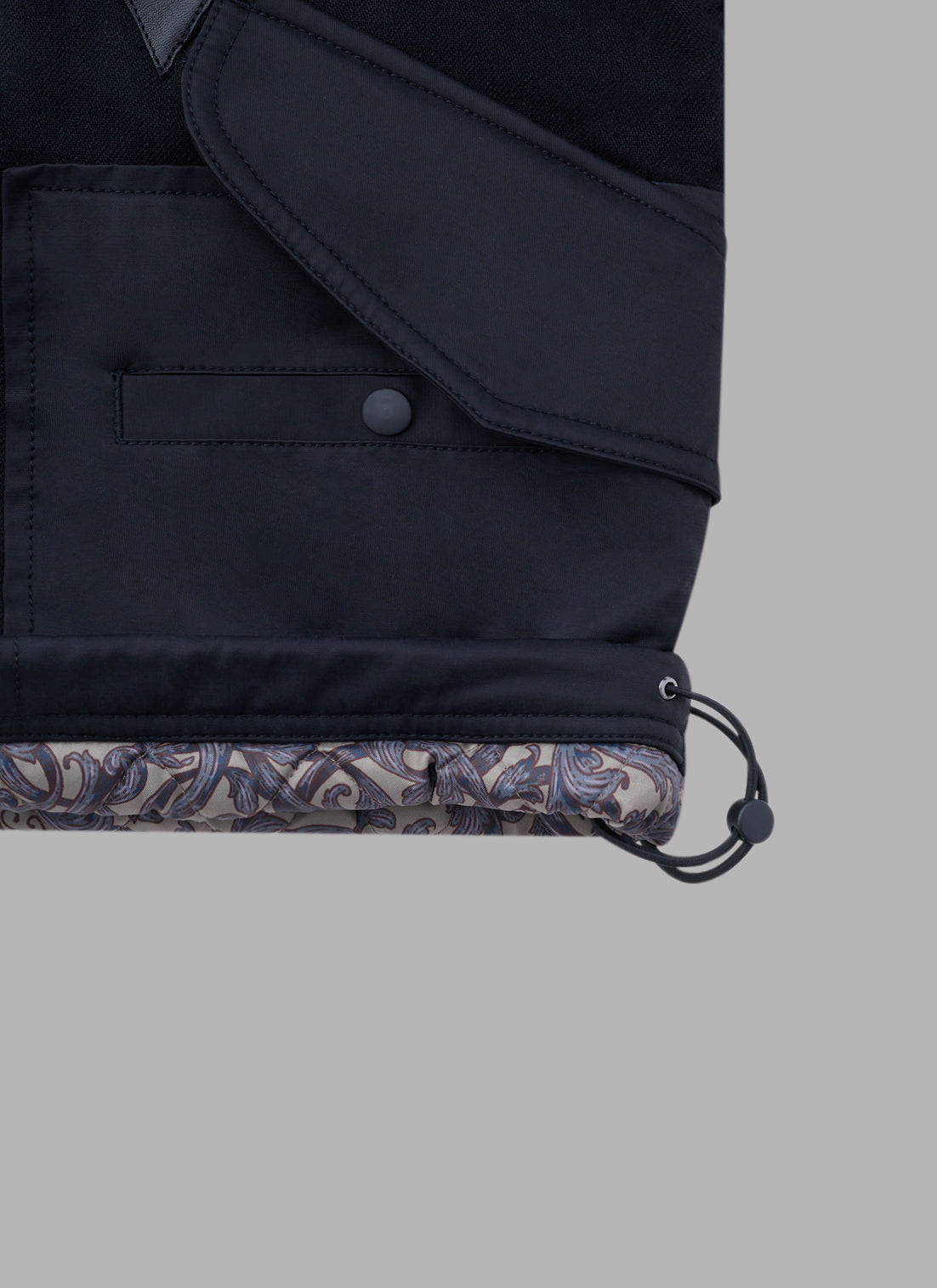 COMBINATION FLIGHT JACKET-BLACK