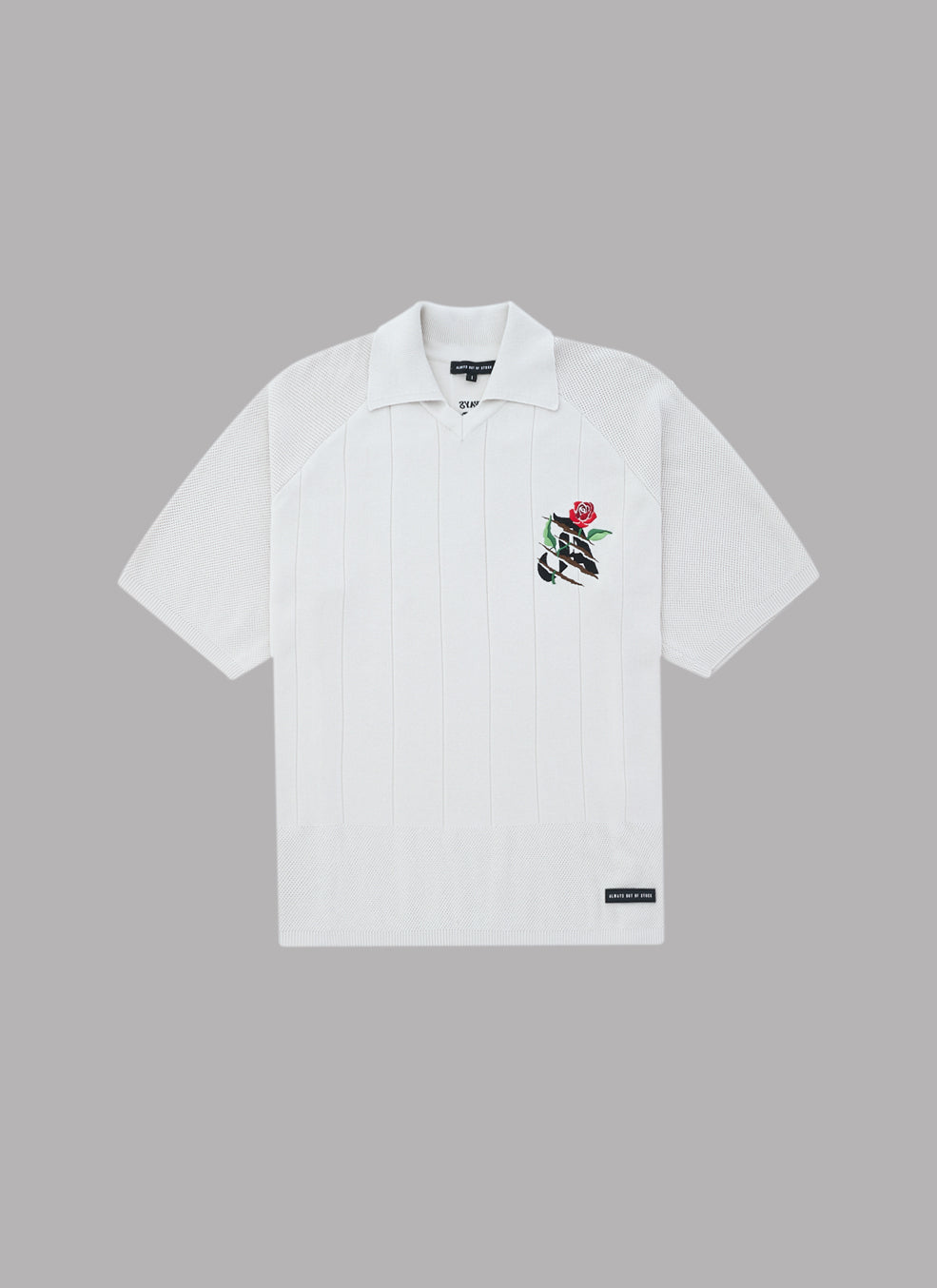 FOOTBALL KNIT SHIRT-GRAY