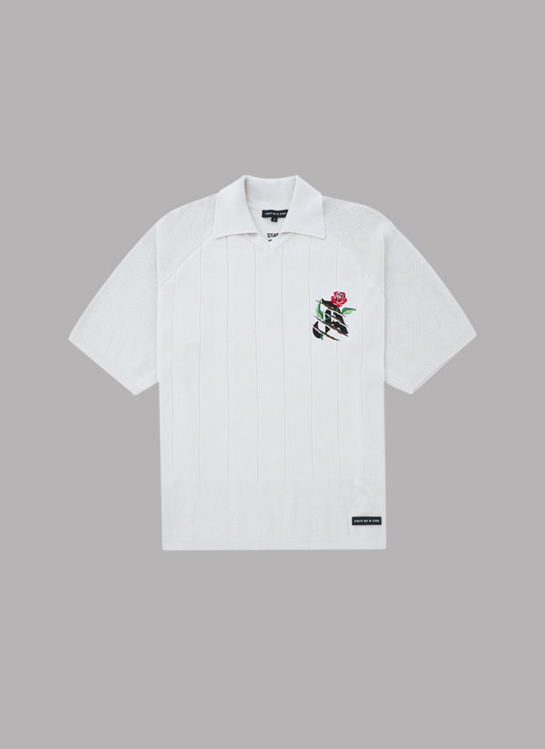FOOTBALL KNIT SHIRT-GRAY