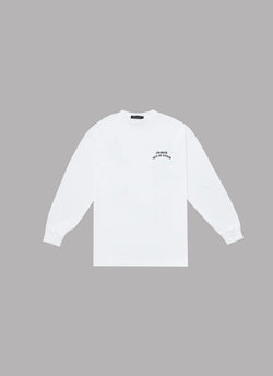 BASIC LOGO L/S TEE-WHITE