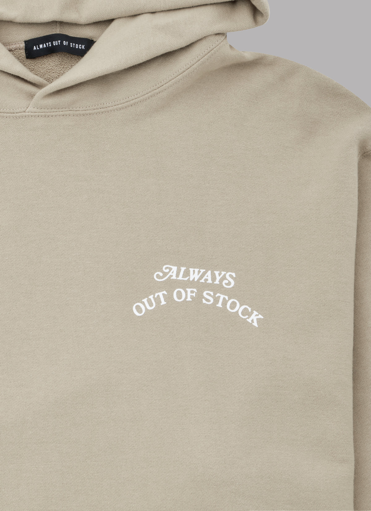 BASIC LOGO HOODIE - SILVER GRAY x OFF WHITE