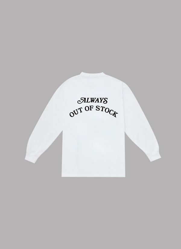 BASIC LOGO L/S TEE-WHITE