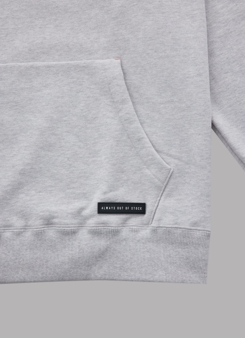 BACK SWITCHED HOODIE-GREY