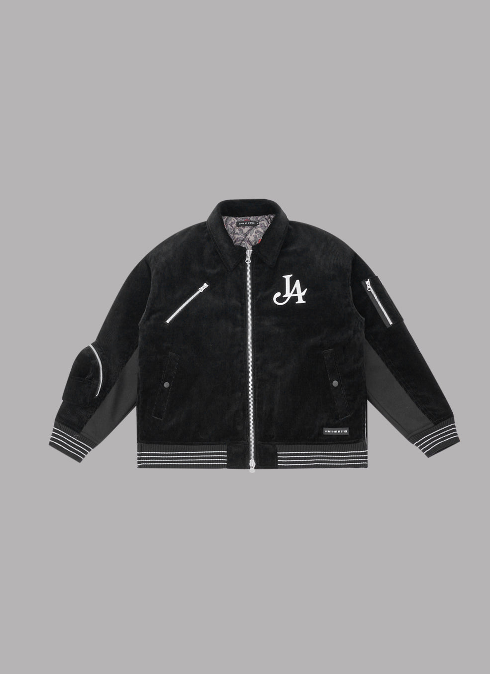 STADIUM BOMBER JACKET-BLACK