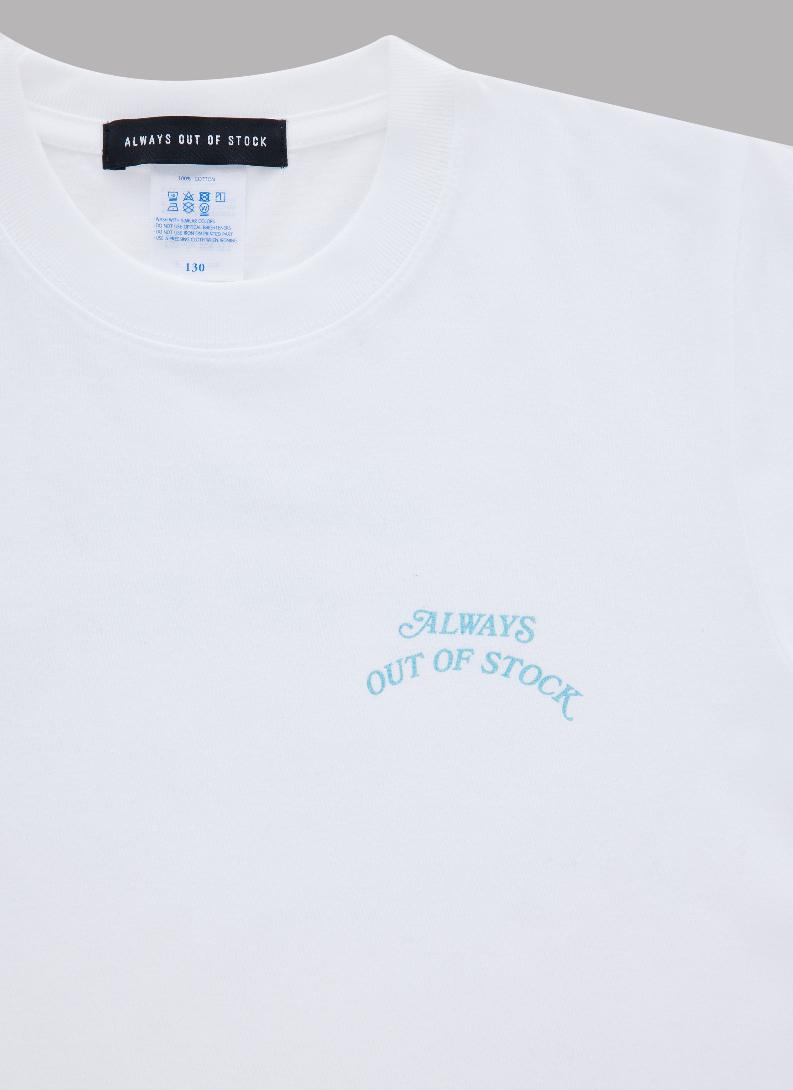BASIC LOGO KIDS TEE-WHITE