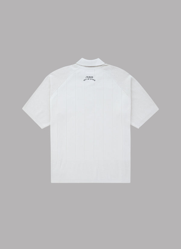 FOOTBALL KNIT SHIRT-GRAY