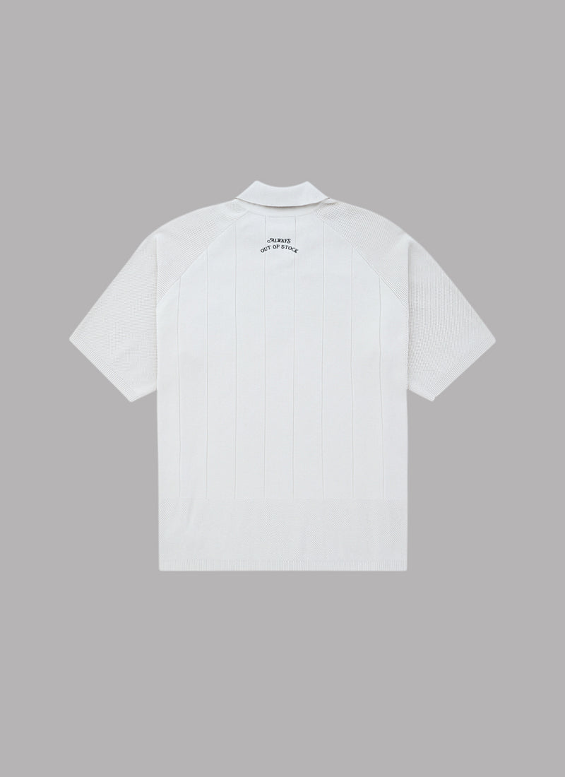 FOOTBALL KNIT SHIRT-GRAY