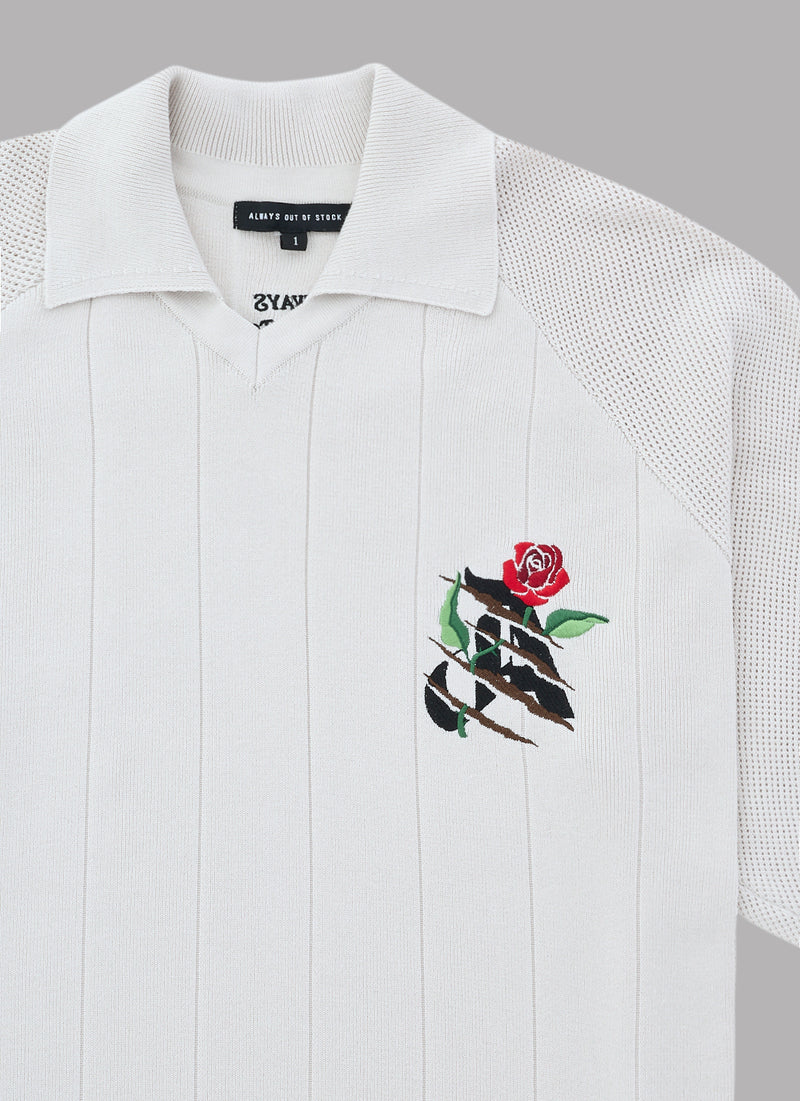 FOOTBALL KNIT SHIRT-GRAY