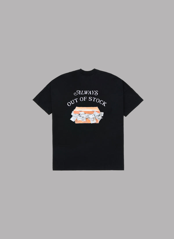 CASH BOX DROP S/S TEE-BLACK