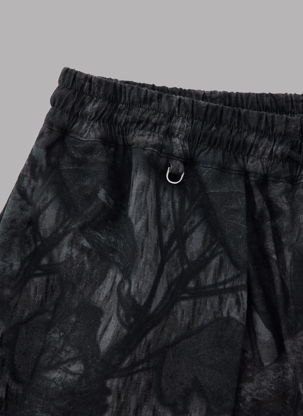 CAMO SWITCHED BAKER SHORTS-BLACK