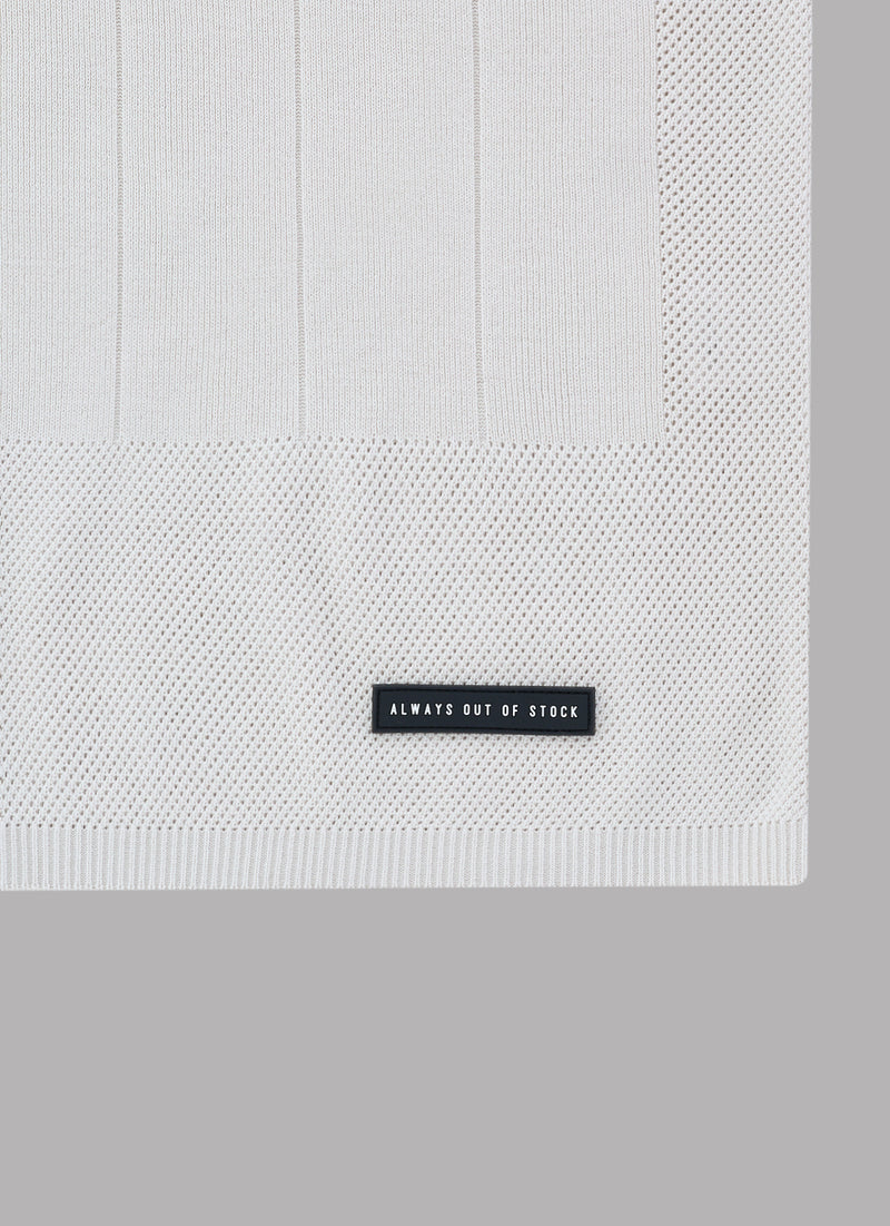 FOOTBALL KNIT SHIRT-GRAY