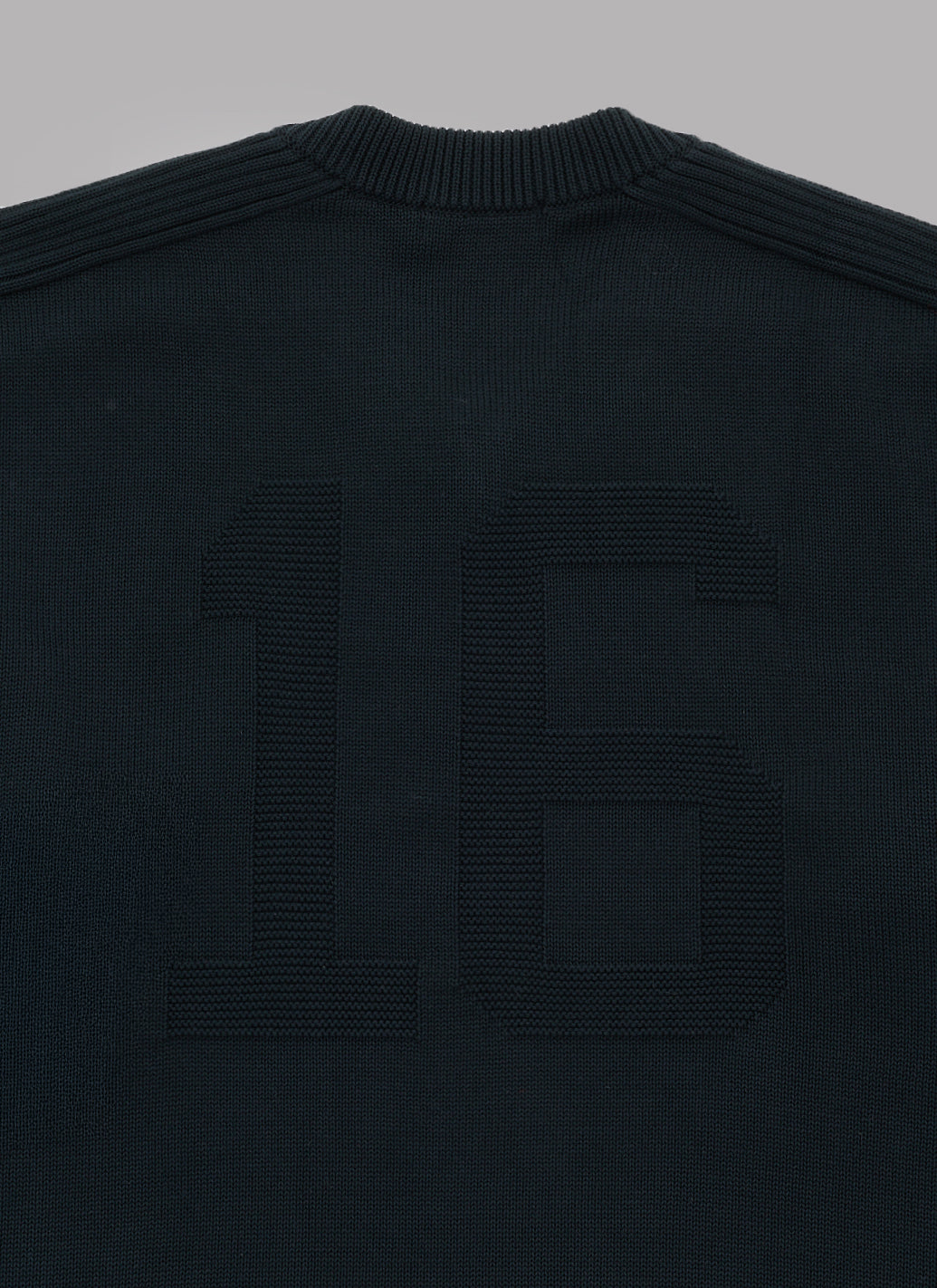 GAME KNIT PULLOVER - BLACK