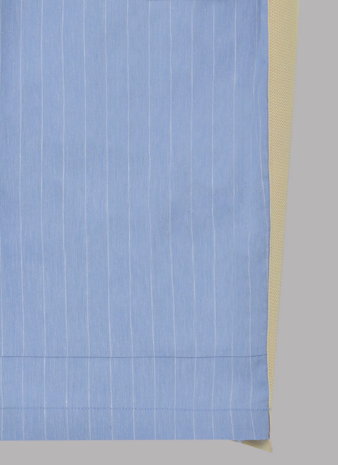 SIDE STRIPE LINEN TUCKED SHORTS-SAX