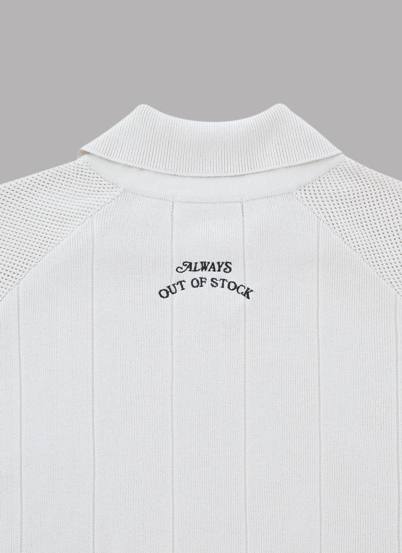 FOOTBALL KNIT SHIRT-GRAY