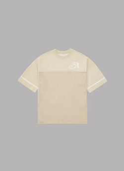 SUMMER KNIT GAME SHIRT-BEIGE