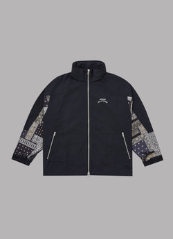 PAISLEY COMBI JACKET-BLACK