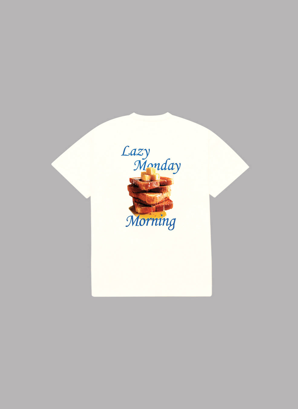 CRAZY TOAST DROP S/S TEE-WHITE