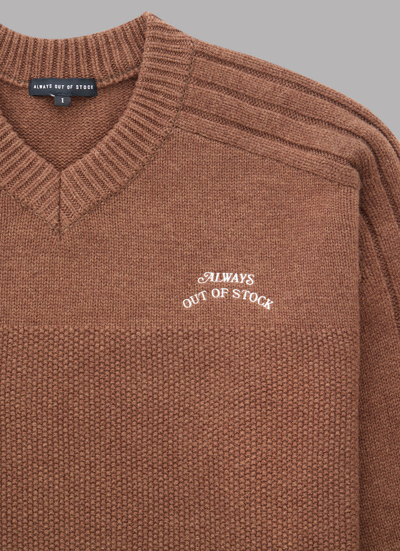 GAME KNIT PULLOVER-OAK