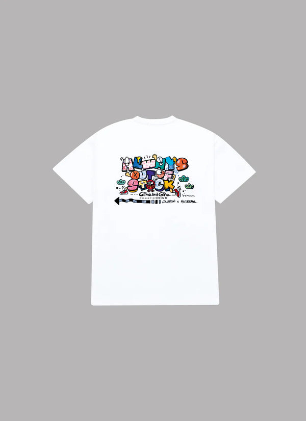 Kuzesae x Chiaki Akada G6 Graphic S/S TEE-WHITE