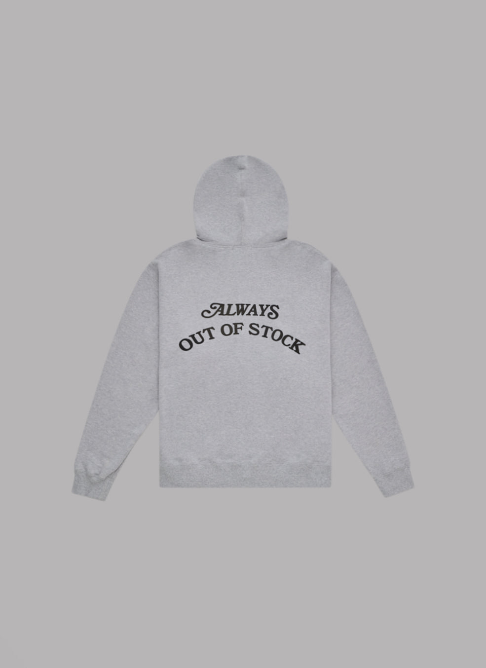 BASIC LOGO ZIP HOODIE - HEATHER GRAY