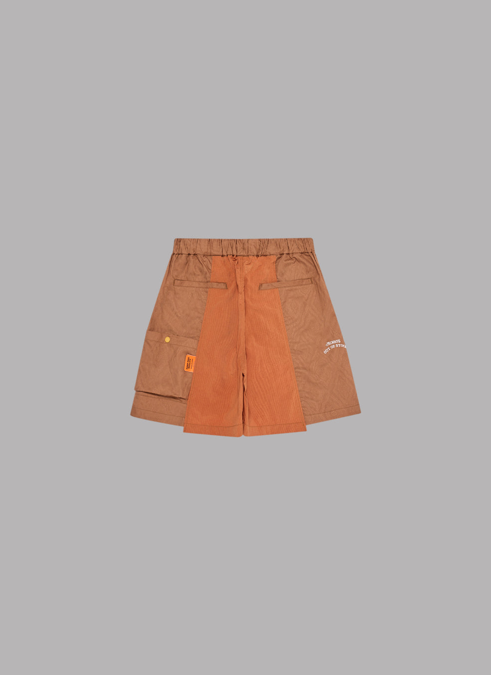 JACQURED PATTERN RESORT 2TUCK SHORTS - BROWN