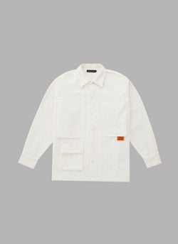 UTILITY WORK JACKET-WHITE