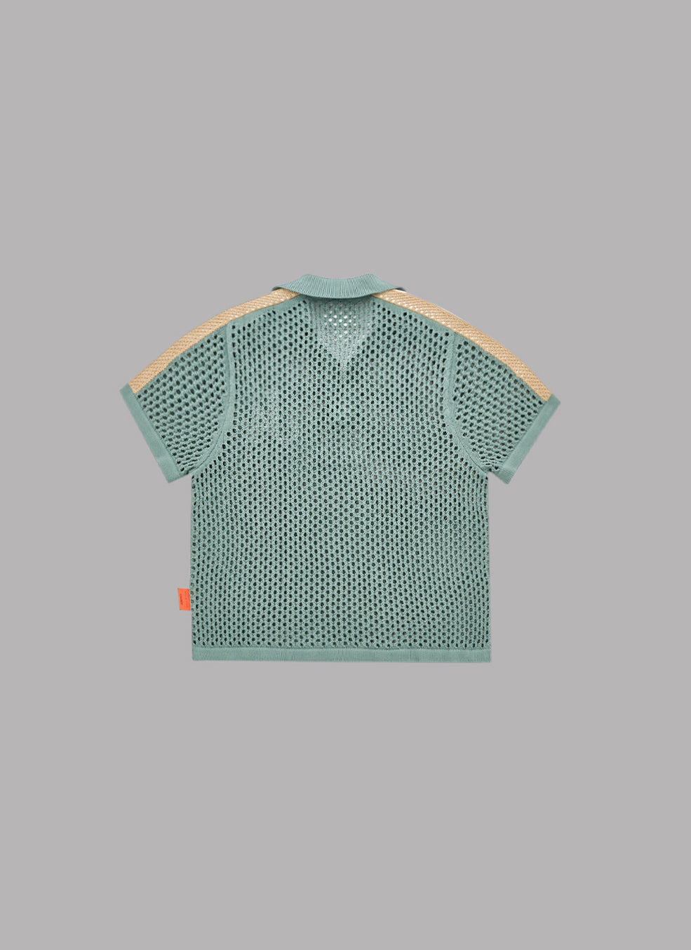 MESH KNIT GAME SHIRT-PISTACCHIO