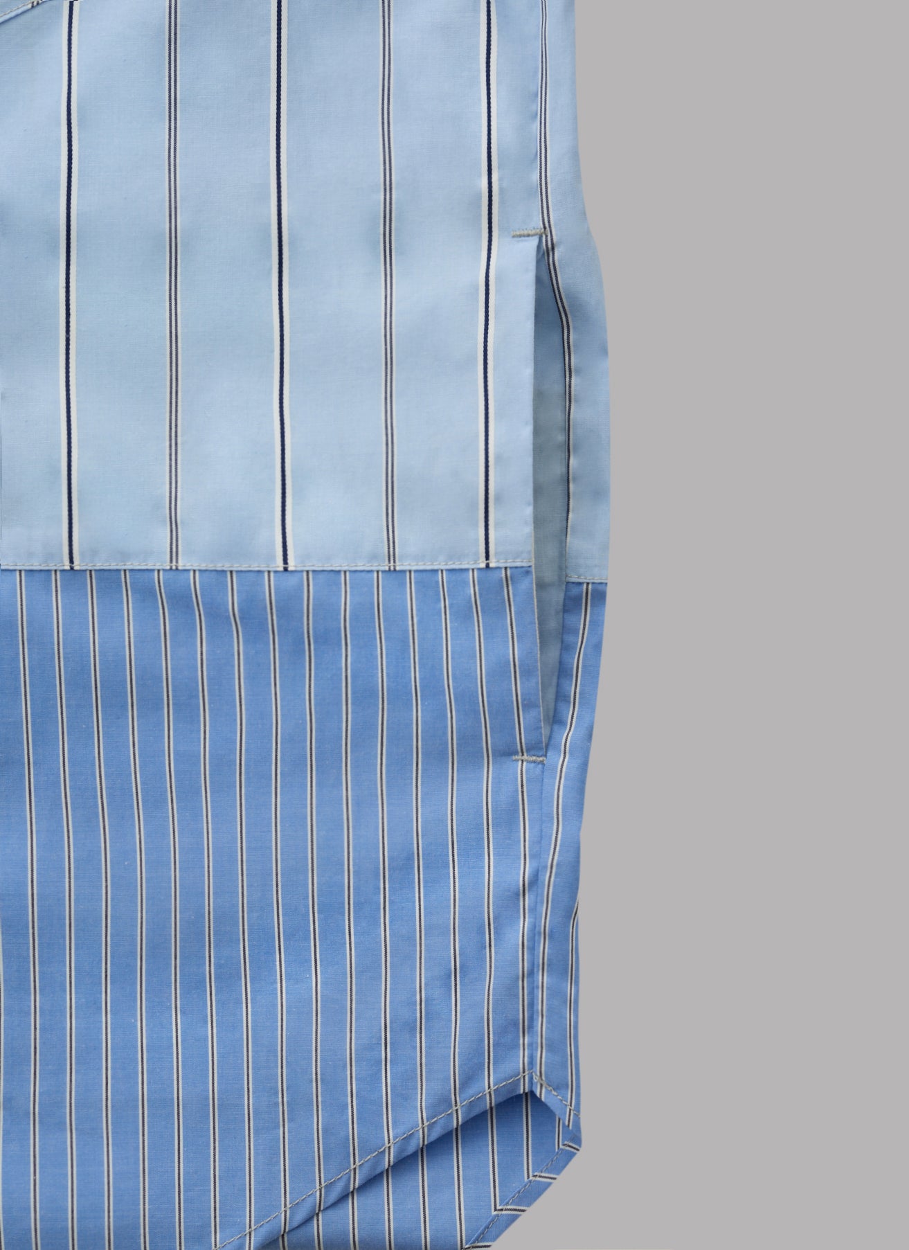 CRAZY STRIPE L/S SHIRT-SAX
