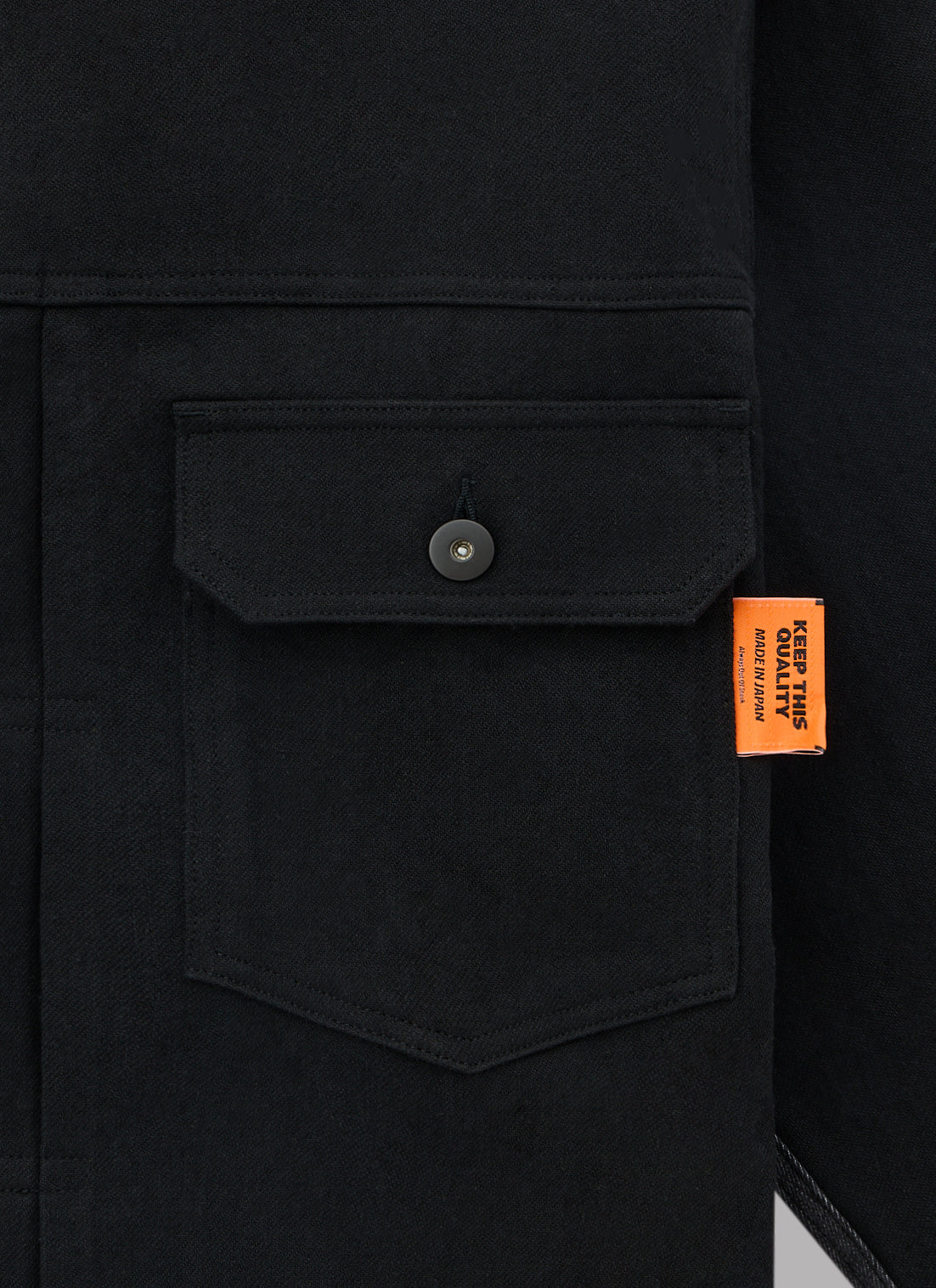 COMBINATION TRUCKER JACKET-BLACK