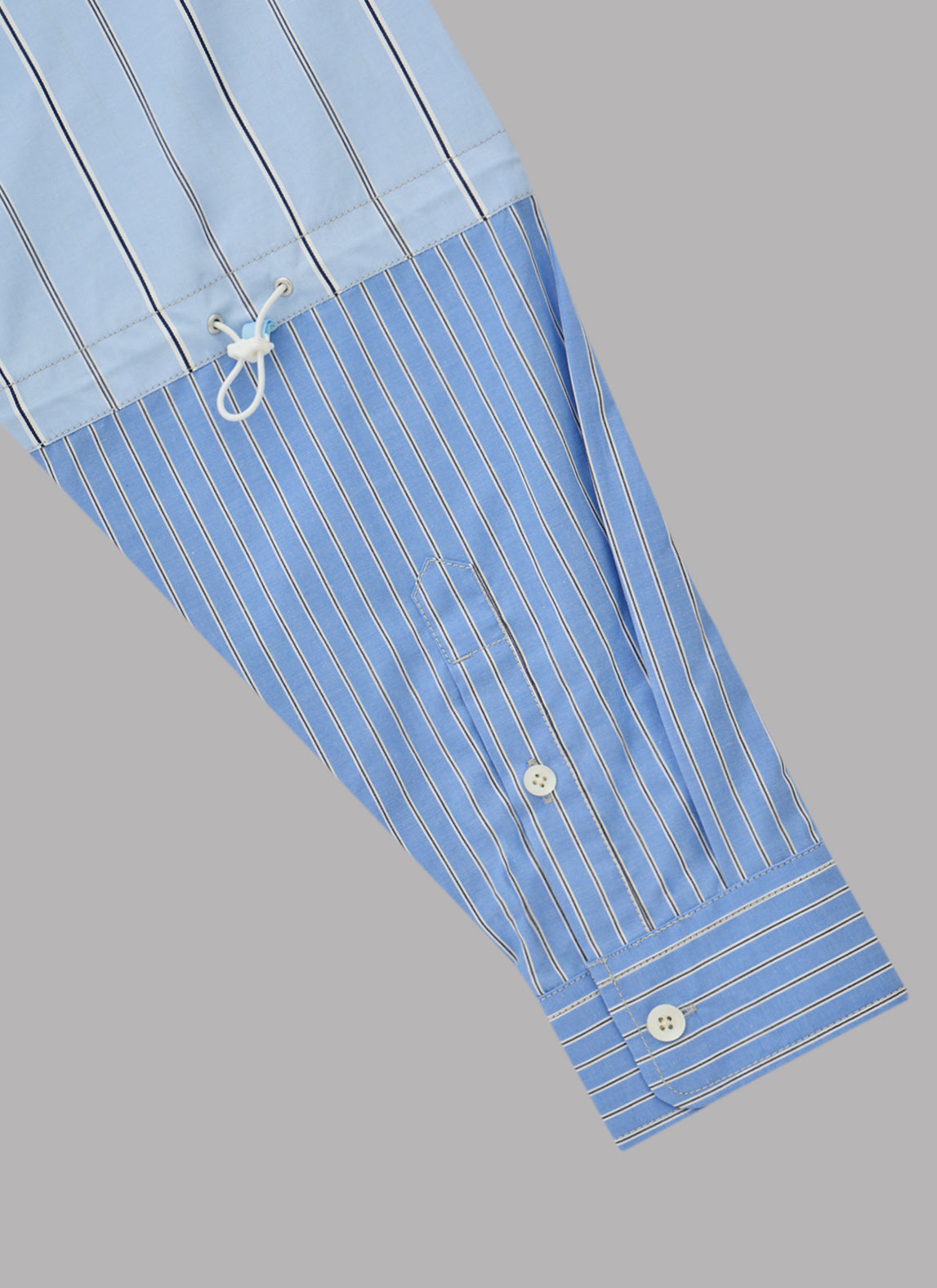 CRAZY STRIPE L/S SHIRT-SAX