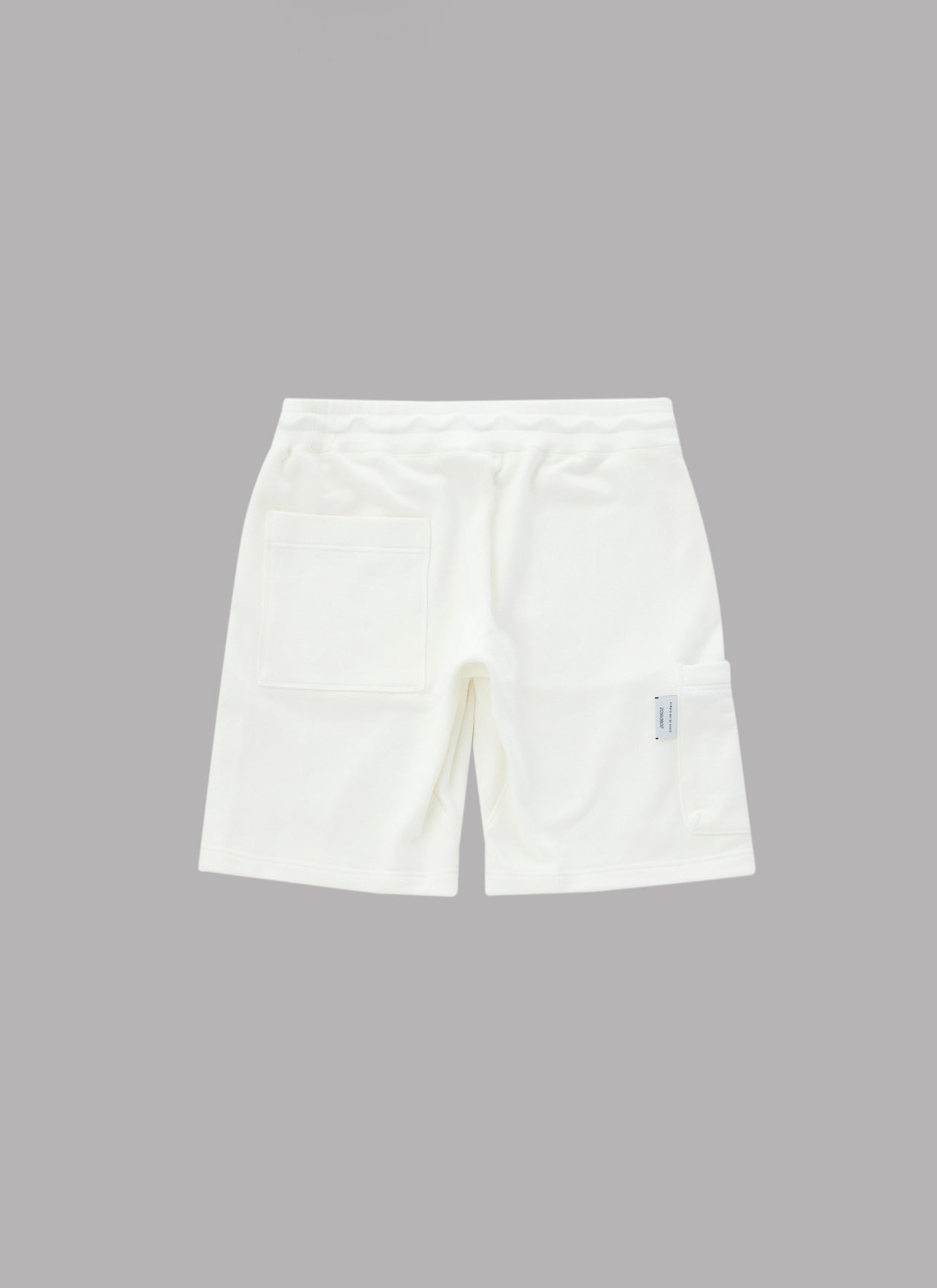 SWEAT FATIGUE SHORTS - WHITE