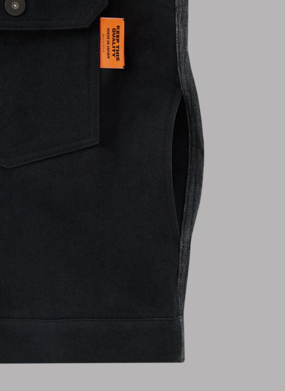 COMBINATION TRUCKER JACKET-BLACK