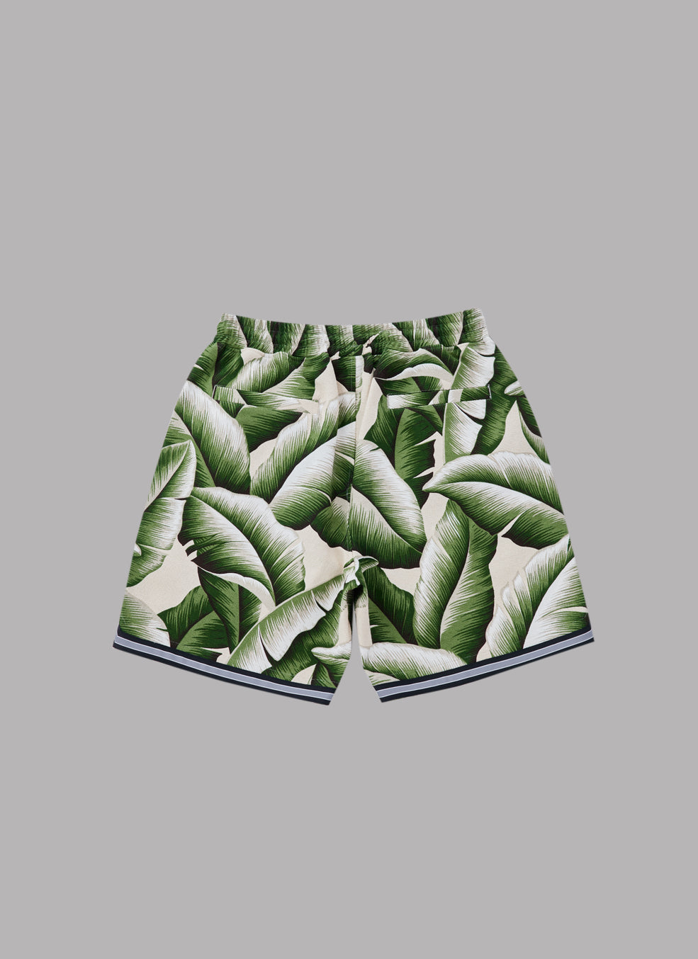 HAWAIIAN BASKETBALL SHORTS-BEIGE