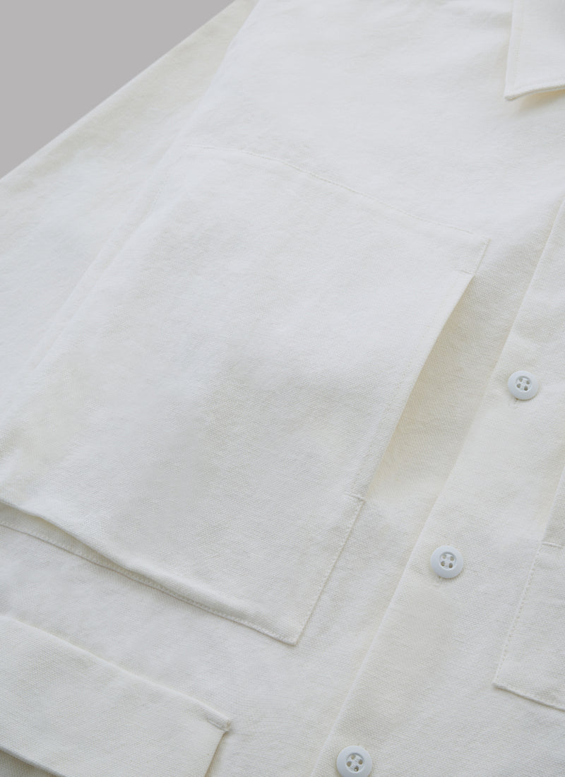 UTILITY WORK JACKET-WHITE