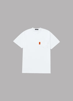 DOUBLE POCKET SUPIMA S/S TEE-WHITE